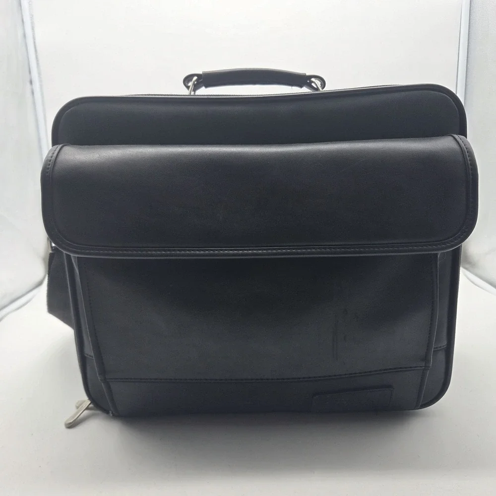 Targus Large Computer Bag Carrying Case Briefcase Laptop Notebook Leather